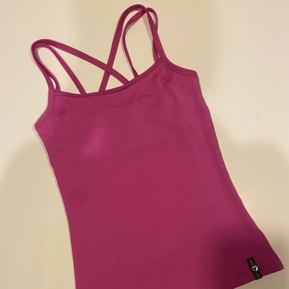 HIGH ENERGIE HOT PINK STRAPPY WORKOUT TANK SIZE SMALL